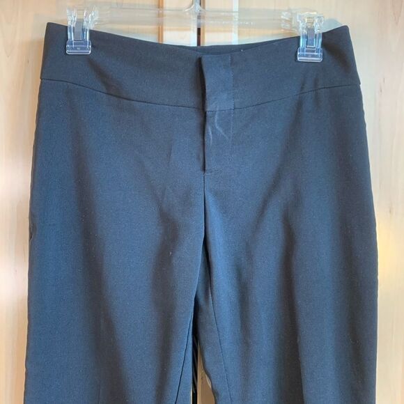 Mandee solid Black Dress Pants high waist open leg Size 3 - Picture 2 of 8